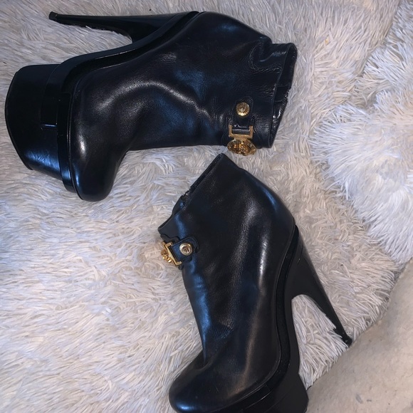 Versace platform booties